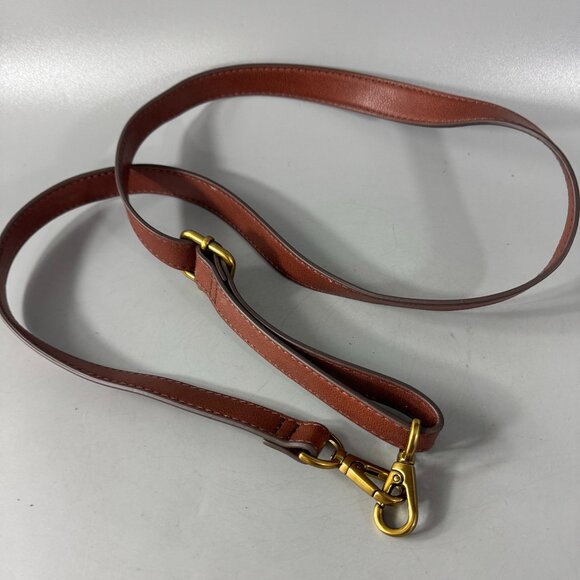 Fossil Brown Leather Adjustable Strap - Picture 1 of 8